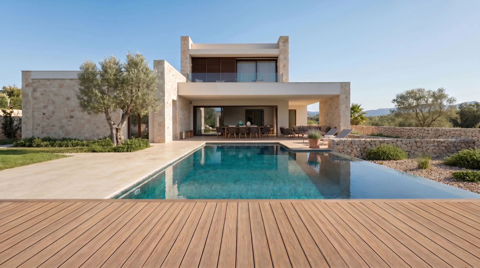 Grooved Decking · приложение около басейн